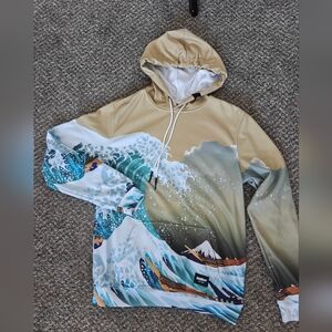 The Great Wave Hoodie M Fresh Hoods EUC